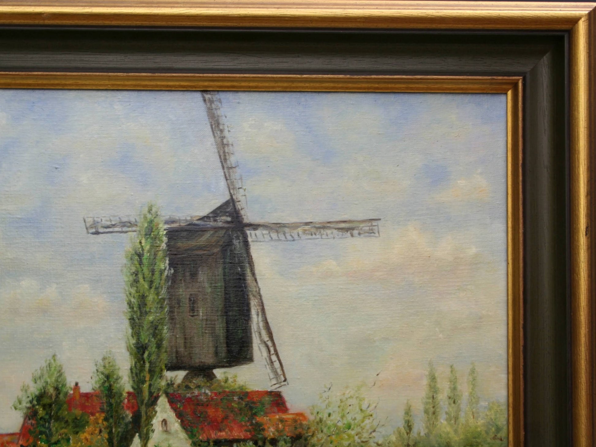 Farmhouse Painting, Original Artwork | Landscape Painting