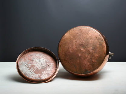 Antique Copper Pot, Turn Of The Century | Copper Cauldron, Fireplace Decor