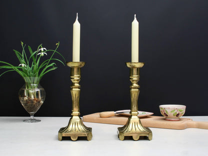 Brass Candle Stick Holder Set