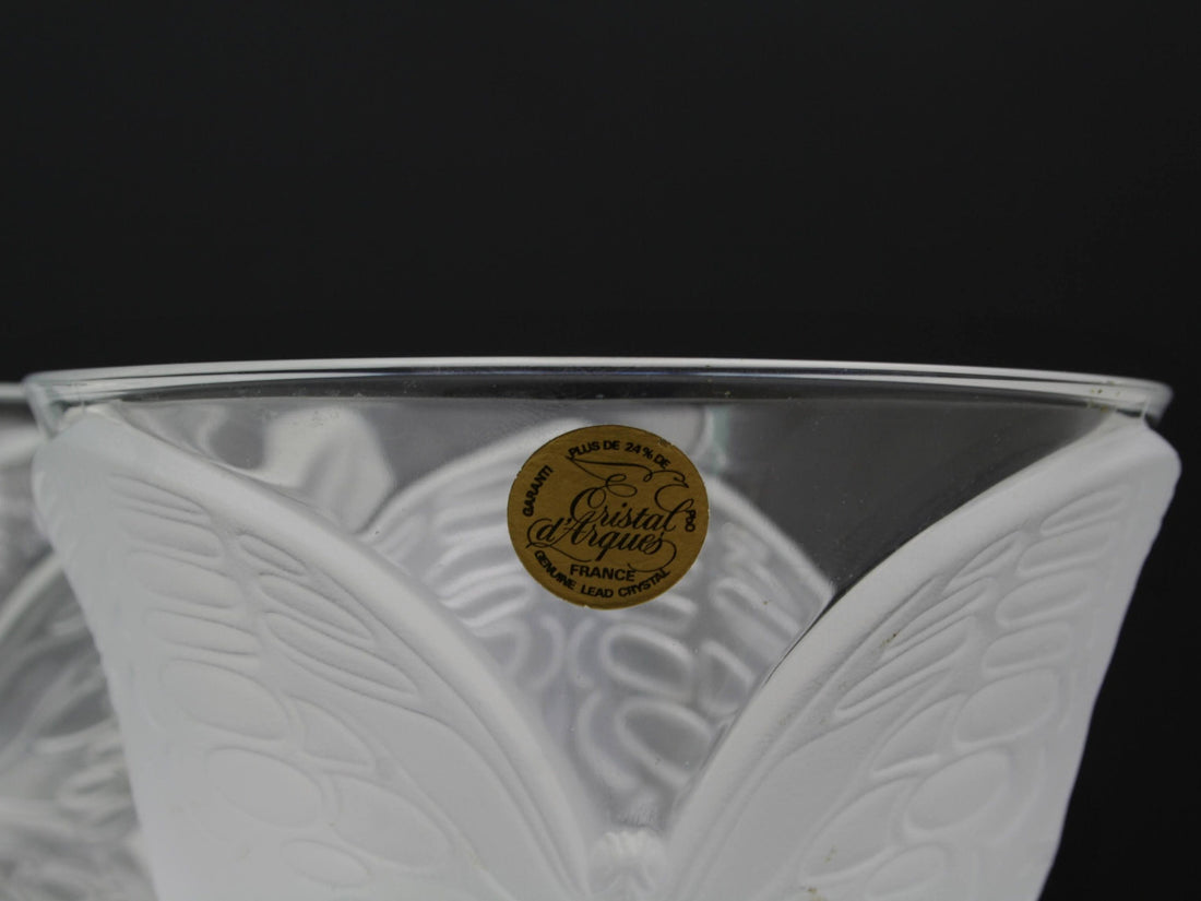 Lead Crystal Vintage Vase Set | French Decor Flower Vases