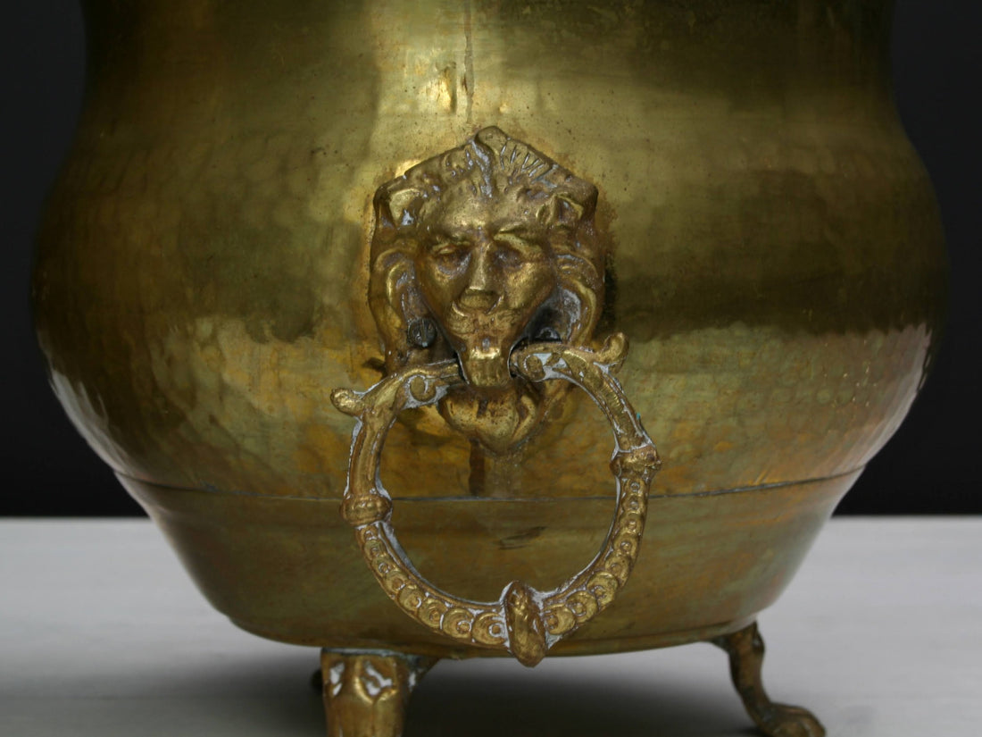 French Antique Brass Plant Holders