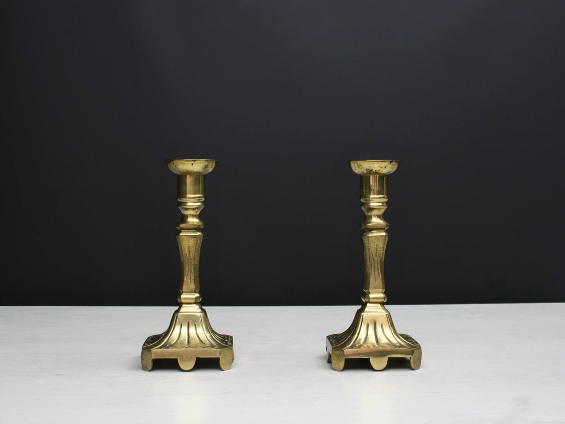 Brass Candle Stick Holder Set