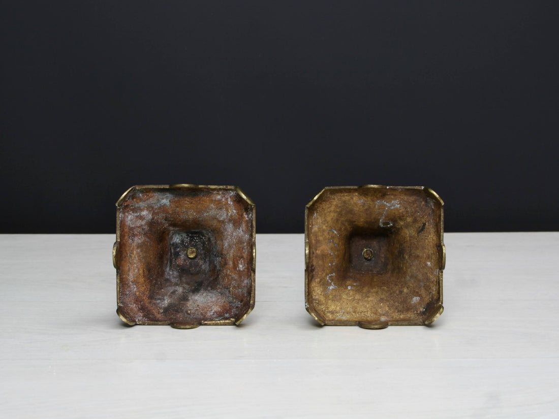 Brass Candle Stick Holder Set