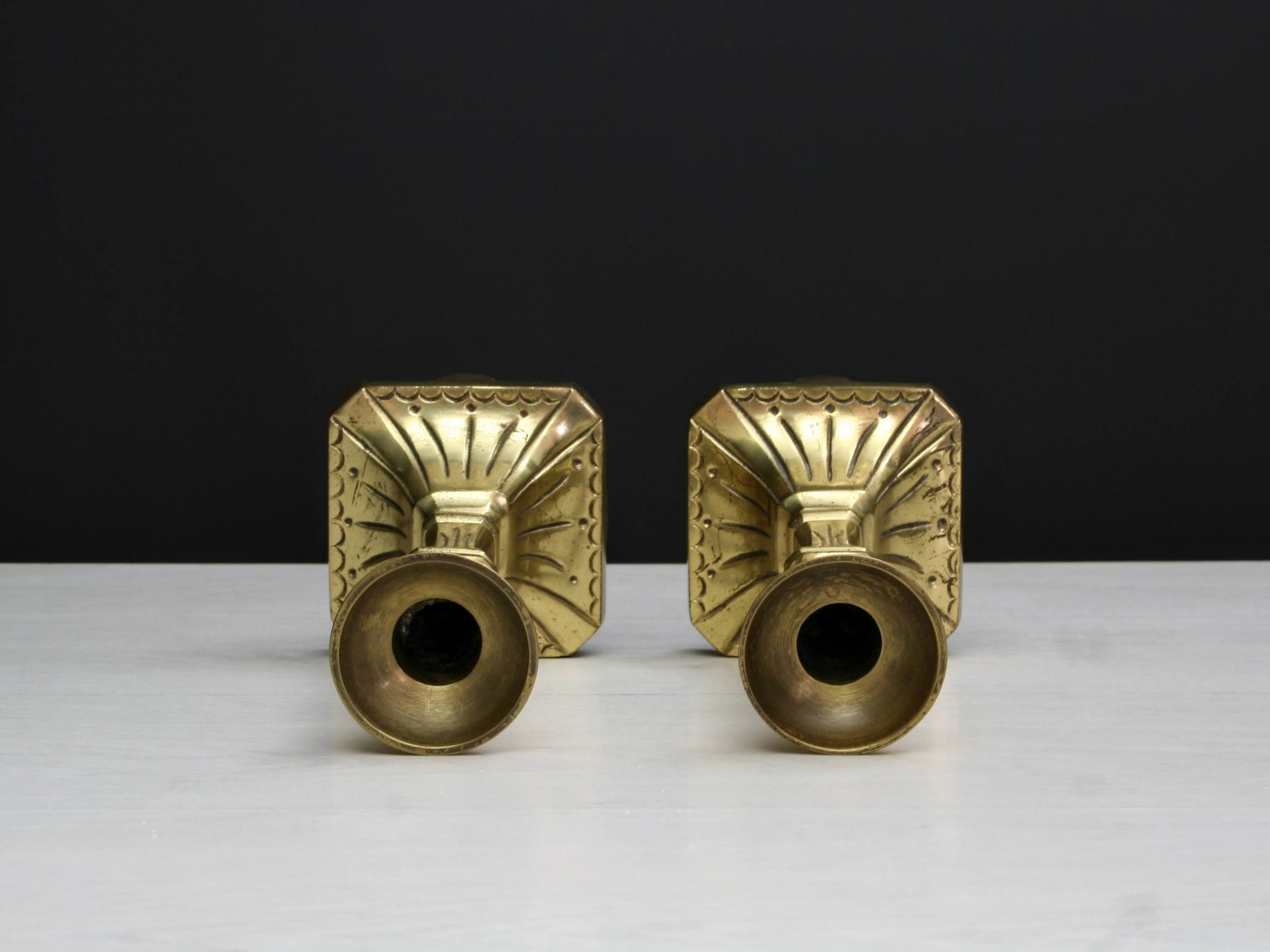 Brass Candle Stick Holder Set