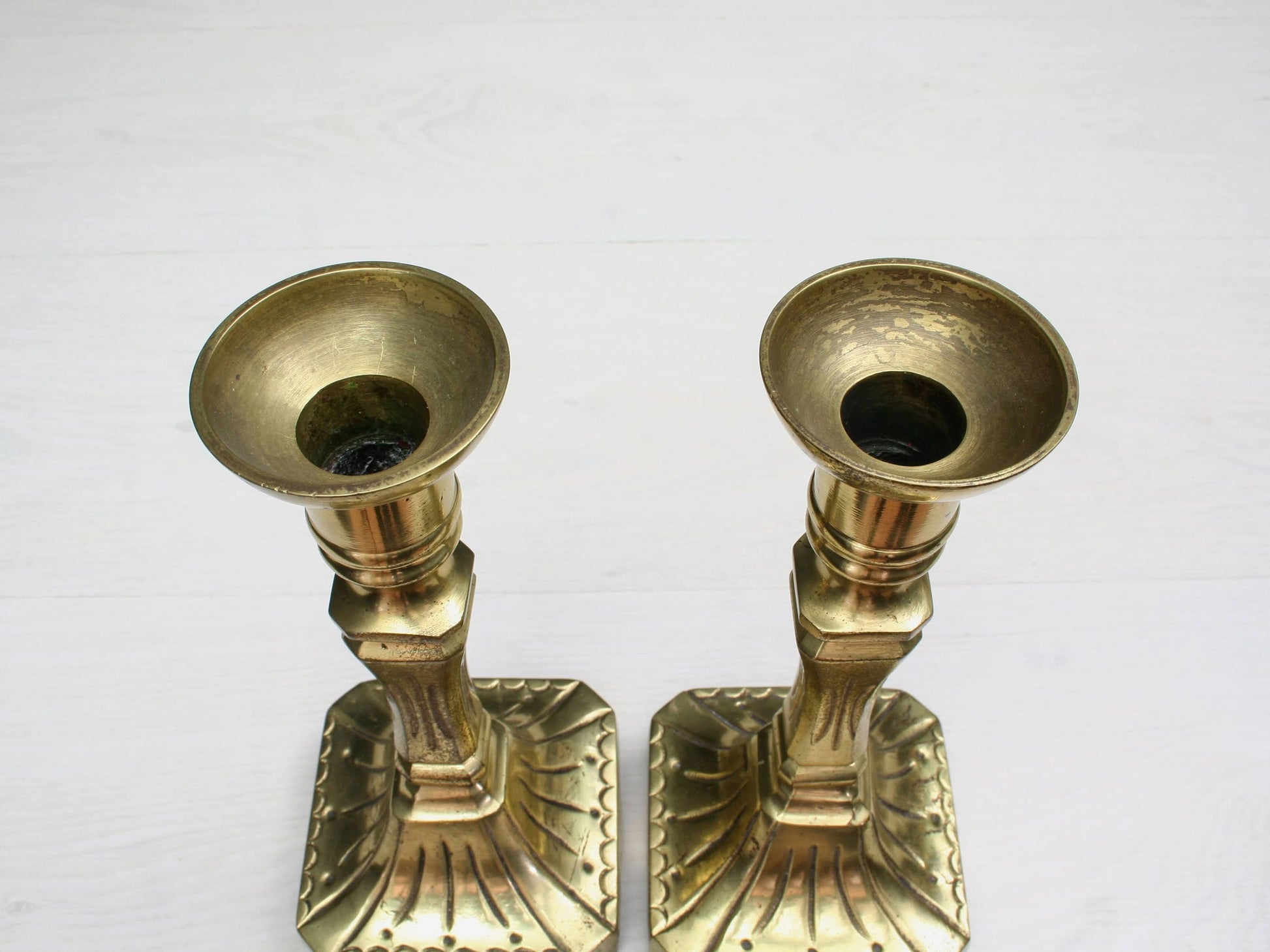 Brass Candle Stick Holder Set