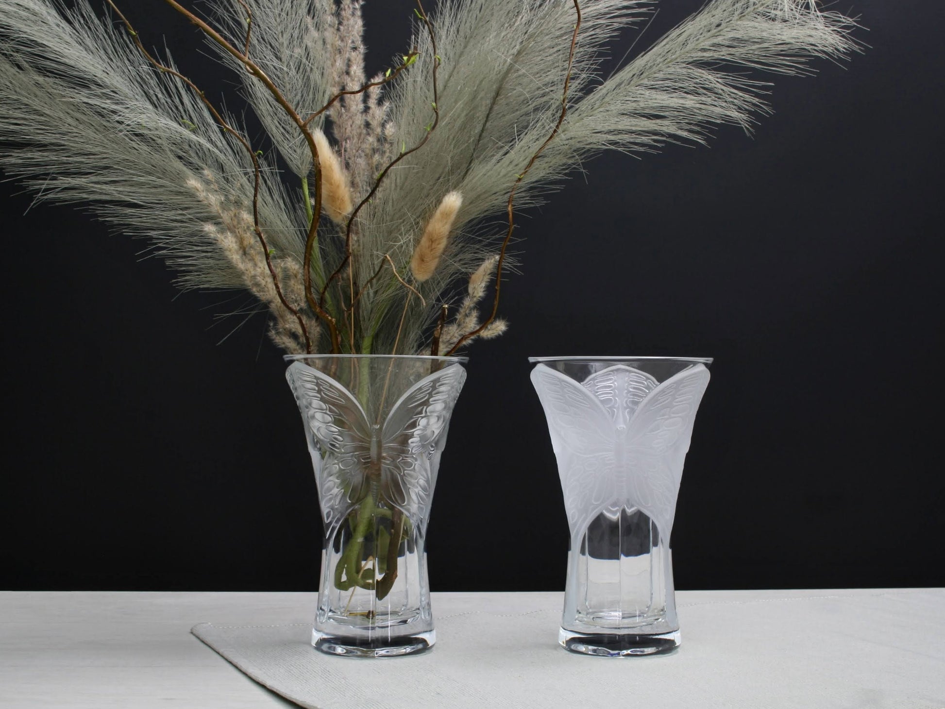Led Crystal Vintage Vase Set | French Decor Flower Vases