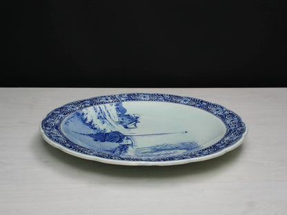 Large Delftware Charger Plate | Delft Plate - Kitchen Decor