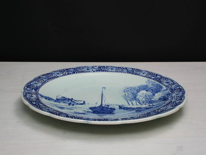 Large Delftware Charger Plate | Delft Plate - Kitchen Decor