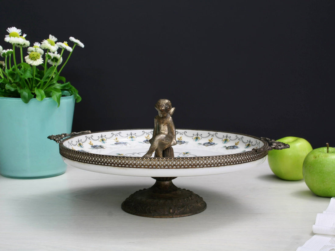 Pedestal Dish -Serving Plate | Trinket Dish or Catch All for Kitchen Decor