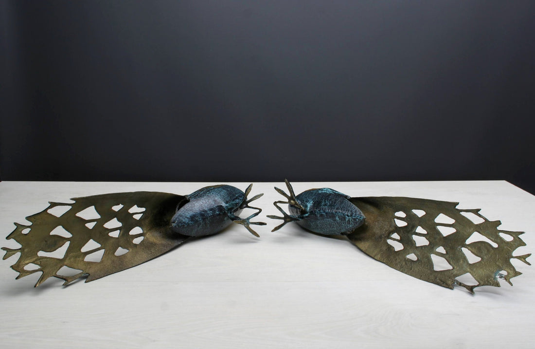 Stunning Brass Peacock Bird Figurines | Collectible -Peacock Decor