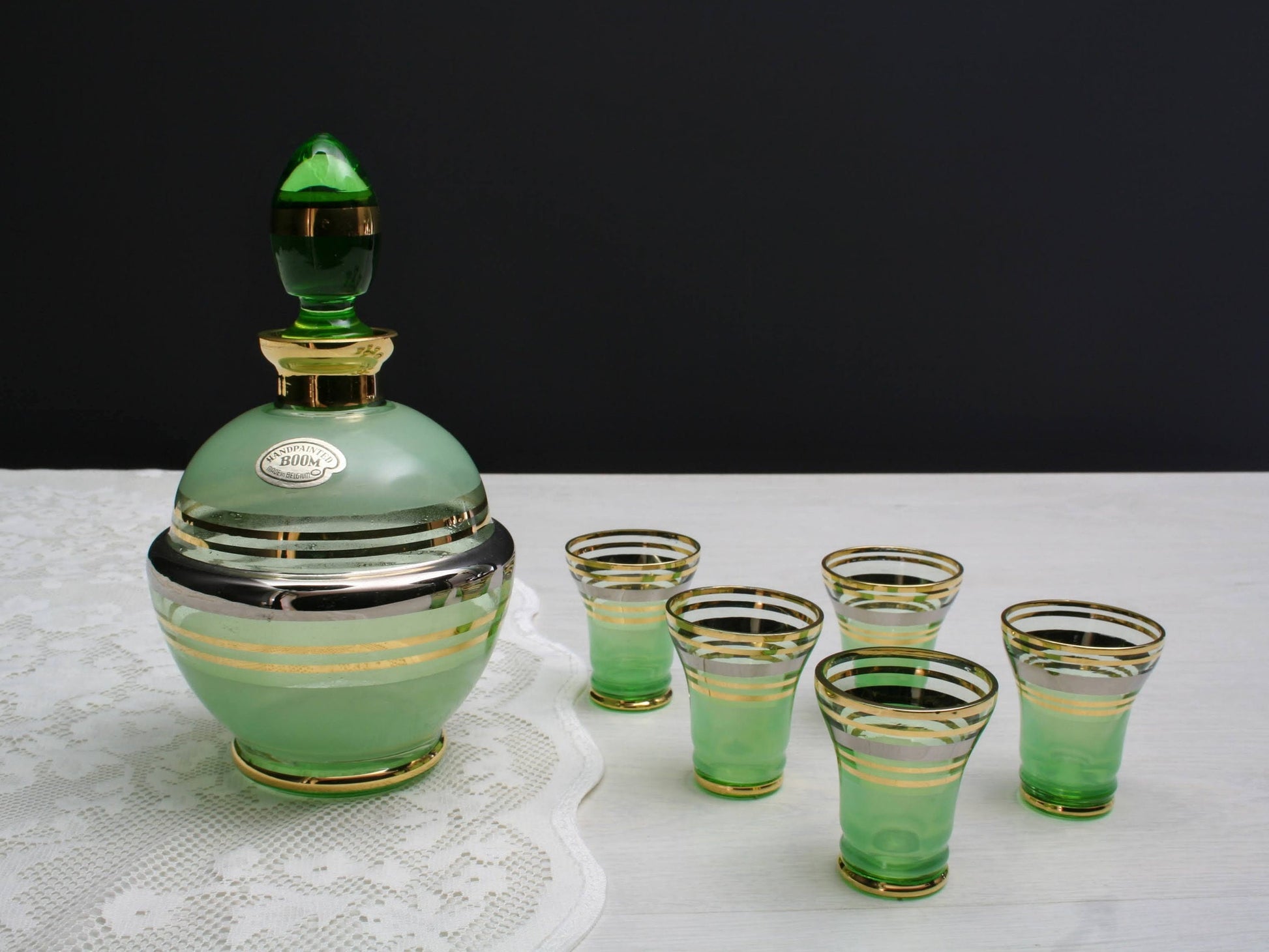 Vintage Decanter Set from Belgium