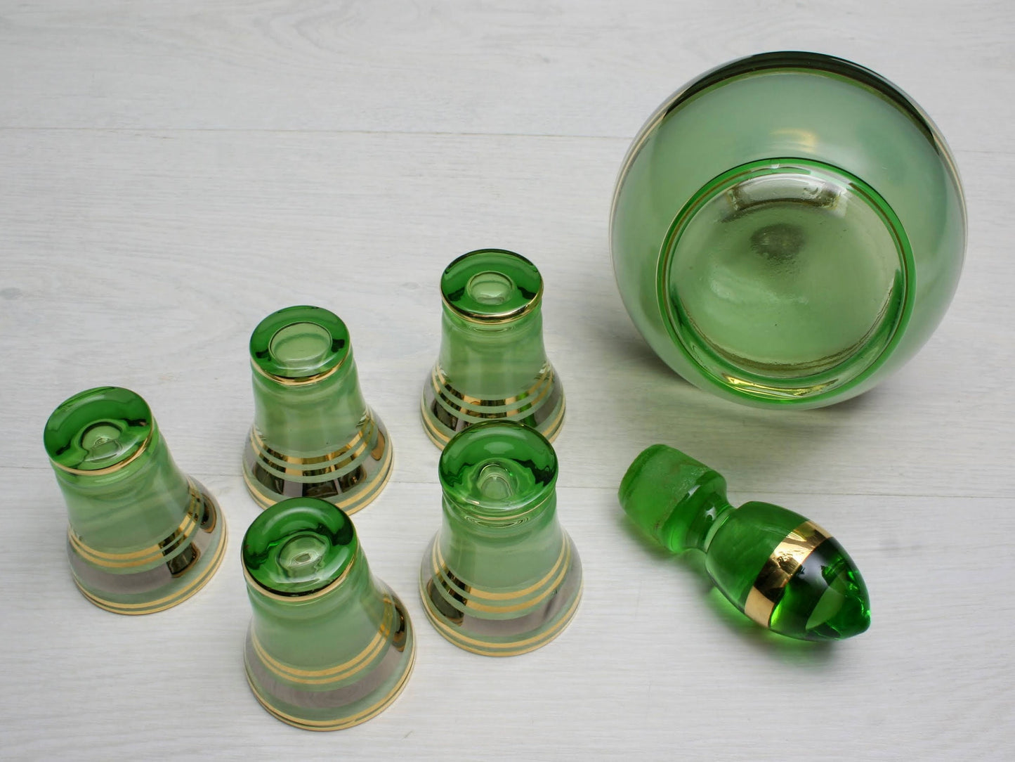 Vintage Decanter Set from Belgium | Whiskey Decanter Home Decor & Coffee Table Decor Deals