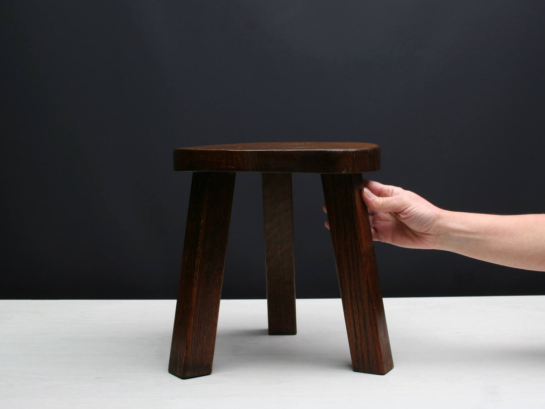 Vintage Wooden Stool, Wood Step Stool | Farmhouse Decor, Wood Plant Stand