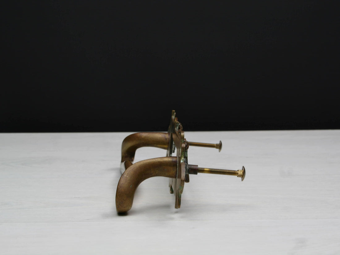 French Antique  Door Mail Slot | French Country Style-Brass Door Pull