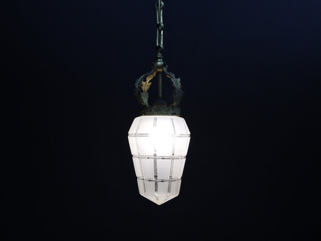 Antique Brass Pendant Light  | Lighting Fixture for Modern or Vintage Home Decor