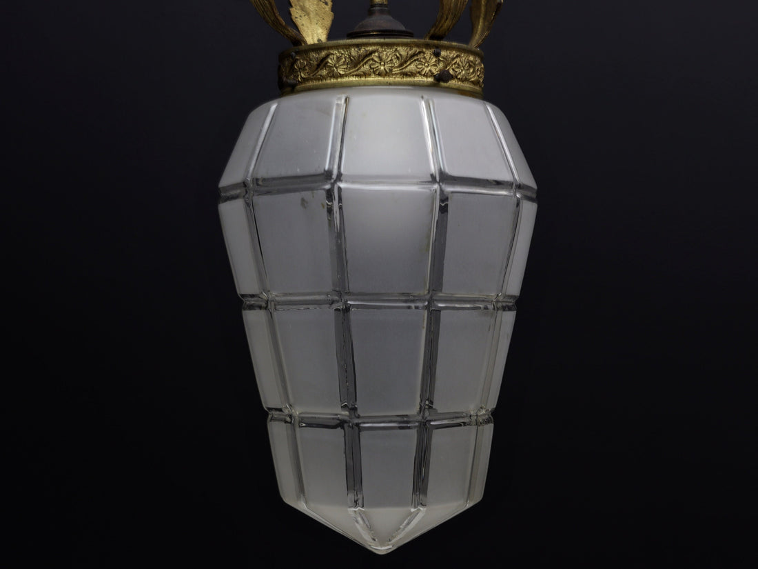 Antique Brass Pendant Light  | Lighting Fixture for Modern or Vintage Home Decor