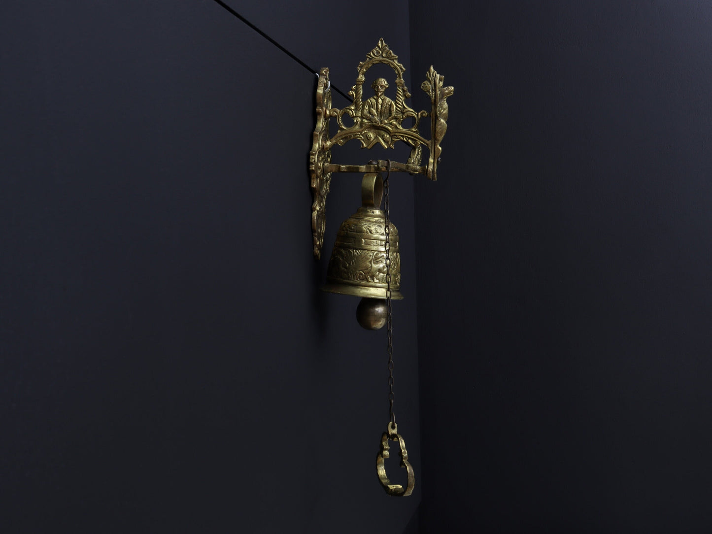 Wall Mounted Bell | Modern Farmhouse Decor, Dinner Bell | Brass Bell , Country Home Decor