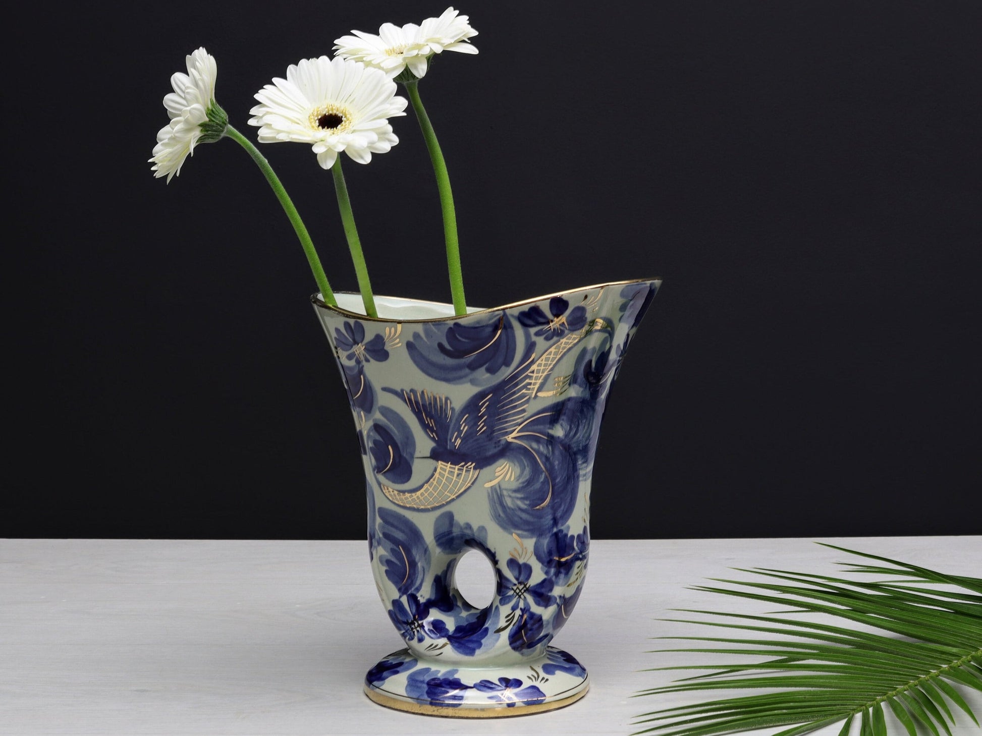 Unique Flower Vase | H.BEQUET QUAREGNON | Vintage Vase