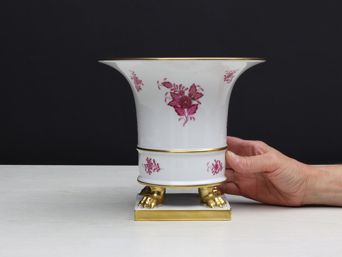 Gorgeous Herend hand-painted porcelain vase