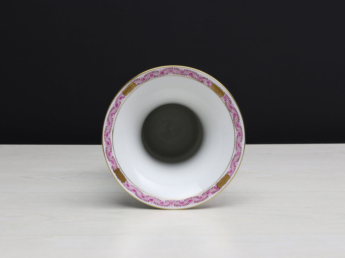 Elegant Hand Painted Herend Porcelain Vase