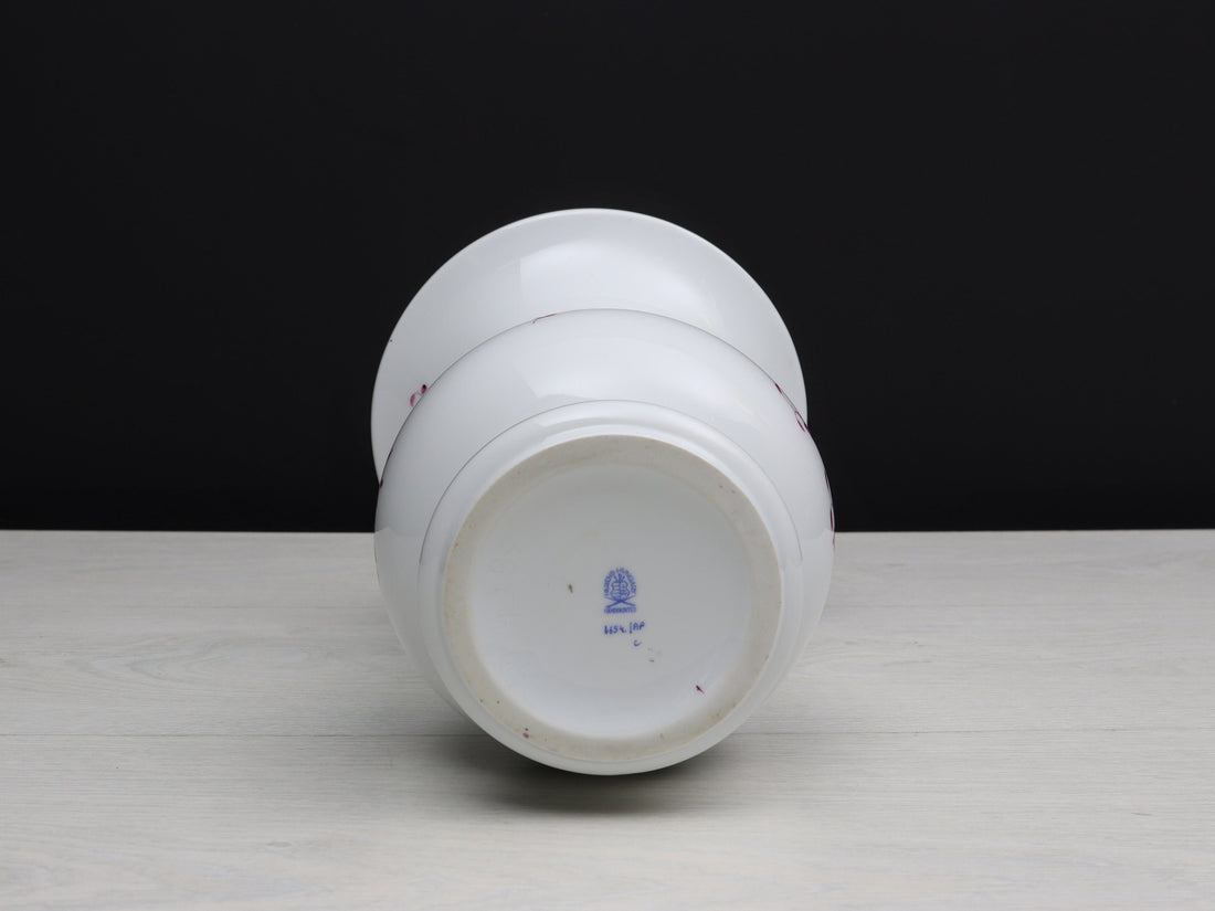 Elegant Hand Painted Herend Porcelain Vase