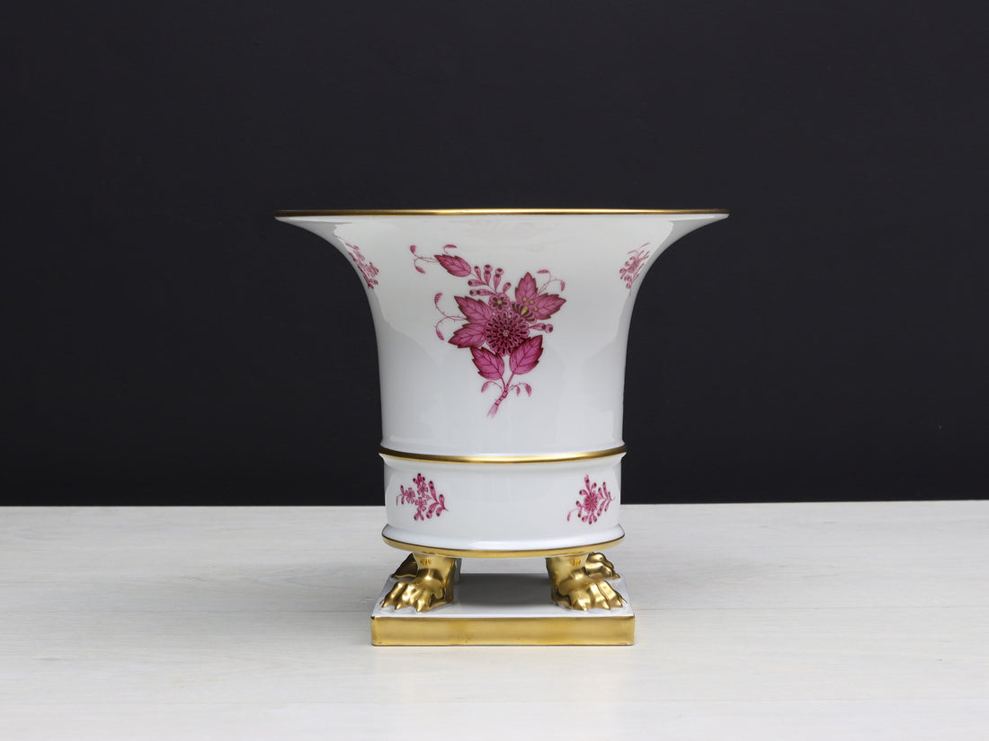Gorgeous Herend hand-painted porcelain vase