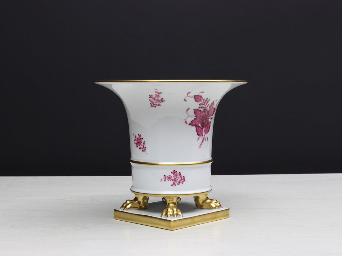Gorgeous Herend hand-painted porcelain vase