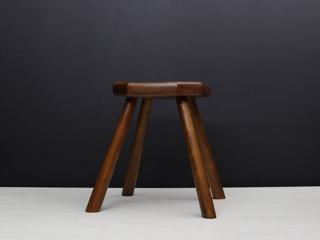 Farmhouse Decor Wooden Milking Stool-Wood Step Stool-Plant Stand | Entryway Decor