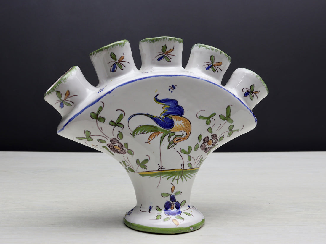 Unique Hand-Painted Tulip Vase- Urn Planter: A Fusion of Style and Function for Modern & Vintage Decor