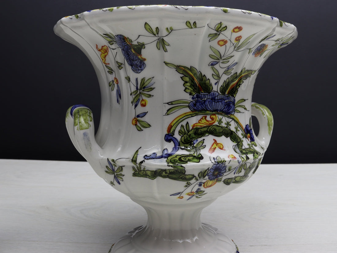 Unique Hand-Painted Tulip Vase- Urn Planter: A Fusion of Style and Function for Modern & Vintage Decor