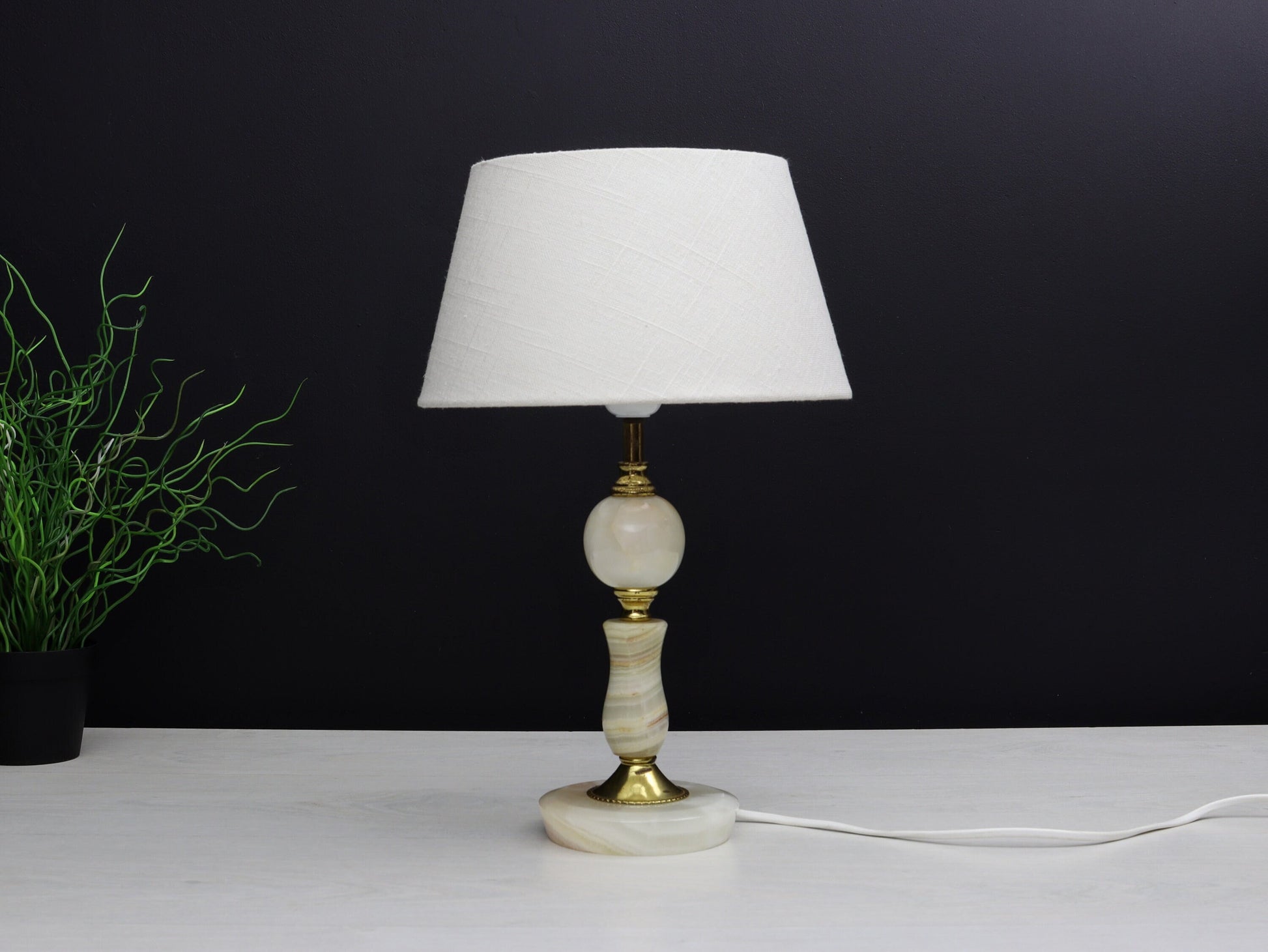 Elegant Vintage Lamp from Belgium: Ideal Bedside or Accent Lighting for Any Home Decor Style