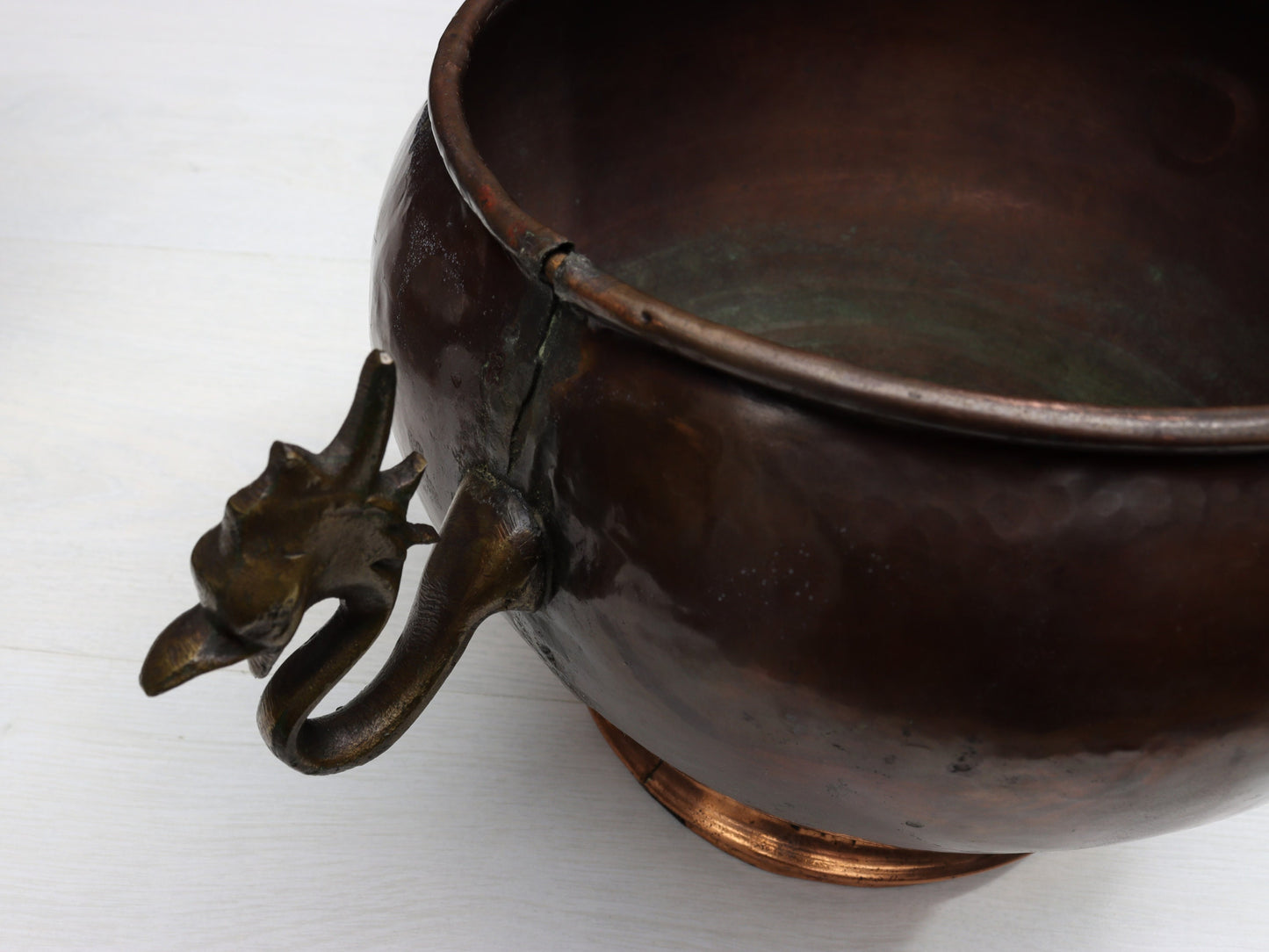 Vintage Copper Kettles make Unique Plant Holders for Modern and Vintage Home Decor