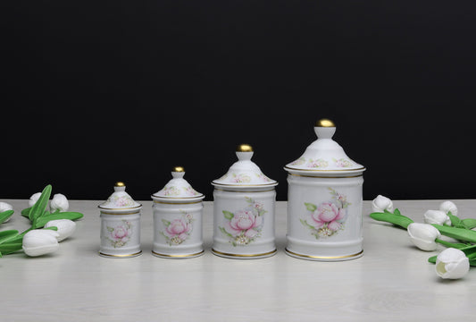 French Decor Limoges Kitchen Canister Set | Unique Gift Ideas for Kitchen Decor or Bathroom Decor