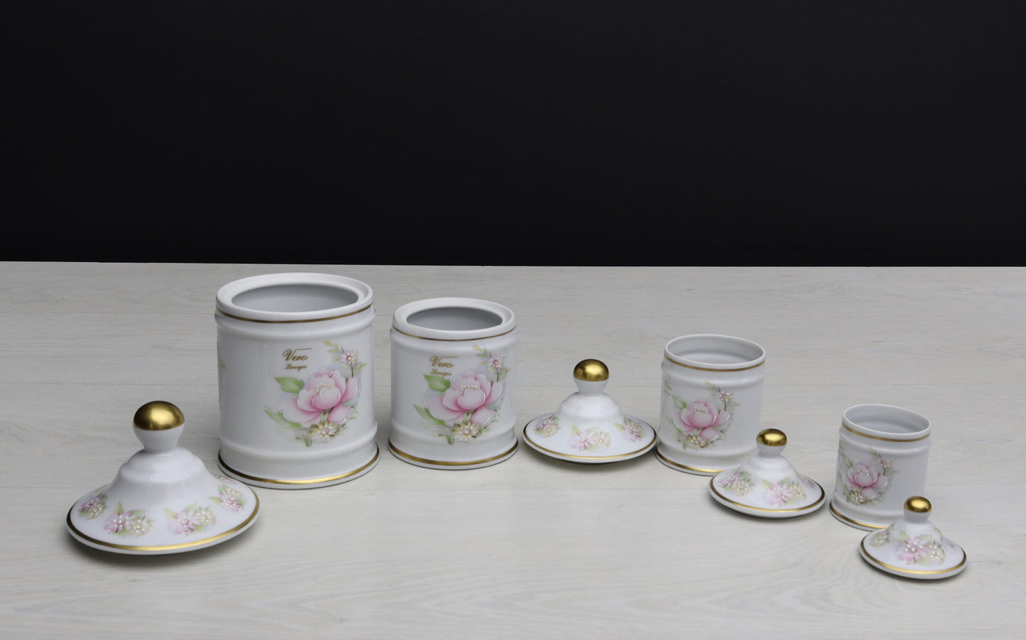 French Decor Limoges Kitchen Canister Set | Unique Gift Ideas for Kitchen Decor or Bathroom Decor