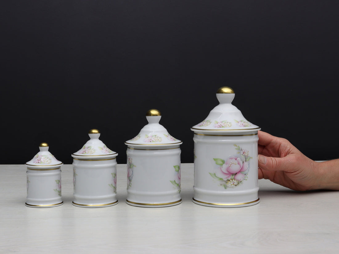 French Decor Limoges Kitchen Canister Set | Unique Gift Ideas for Kitchen Decor or Bathroom Decor