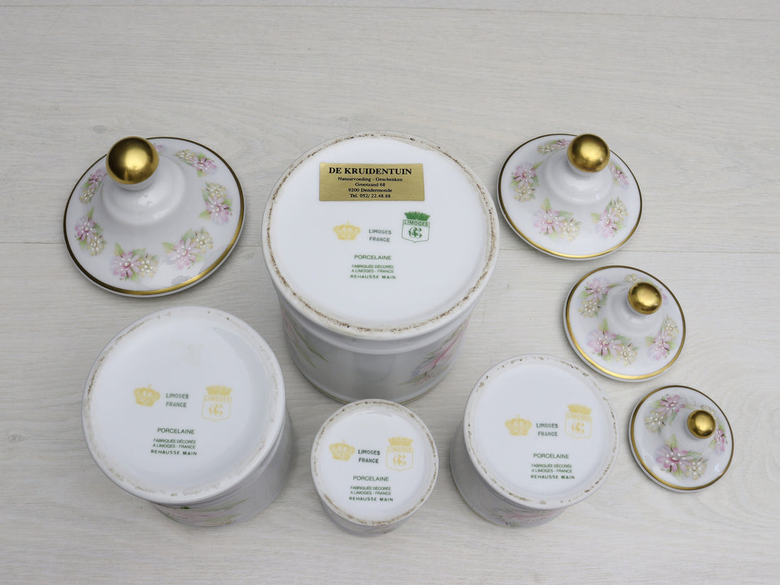 French Decor Limoges Kitchen Canister Set | Unique Gift Ideas for Kitchen Decor or Bathroom Decor