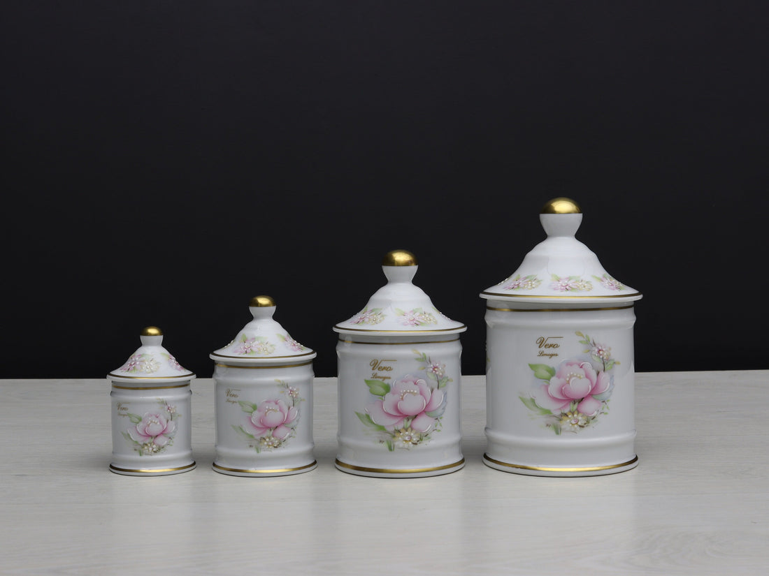French Decor Limoges Kitchen Canister Set | Unique Gift Ideas for Kitchen Decor or Bathroom Decor