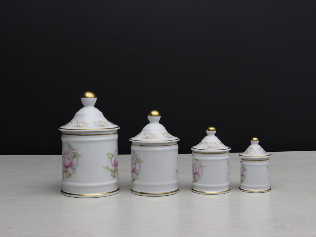 French Decor Limoges Kitchen Canister Set | Unique Gift Ideas for Kitchen Decor or Bathroom Decor