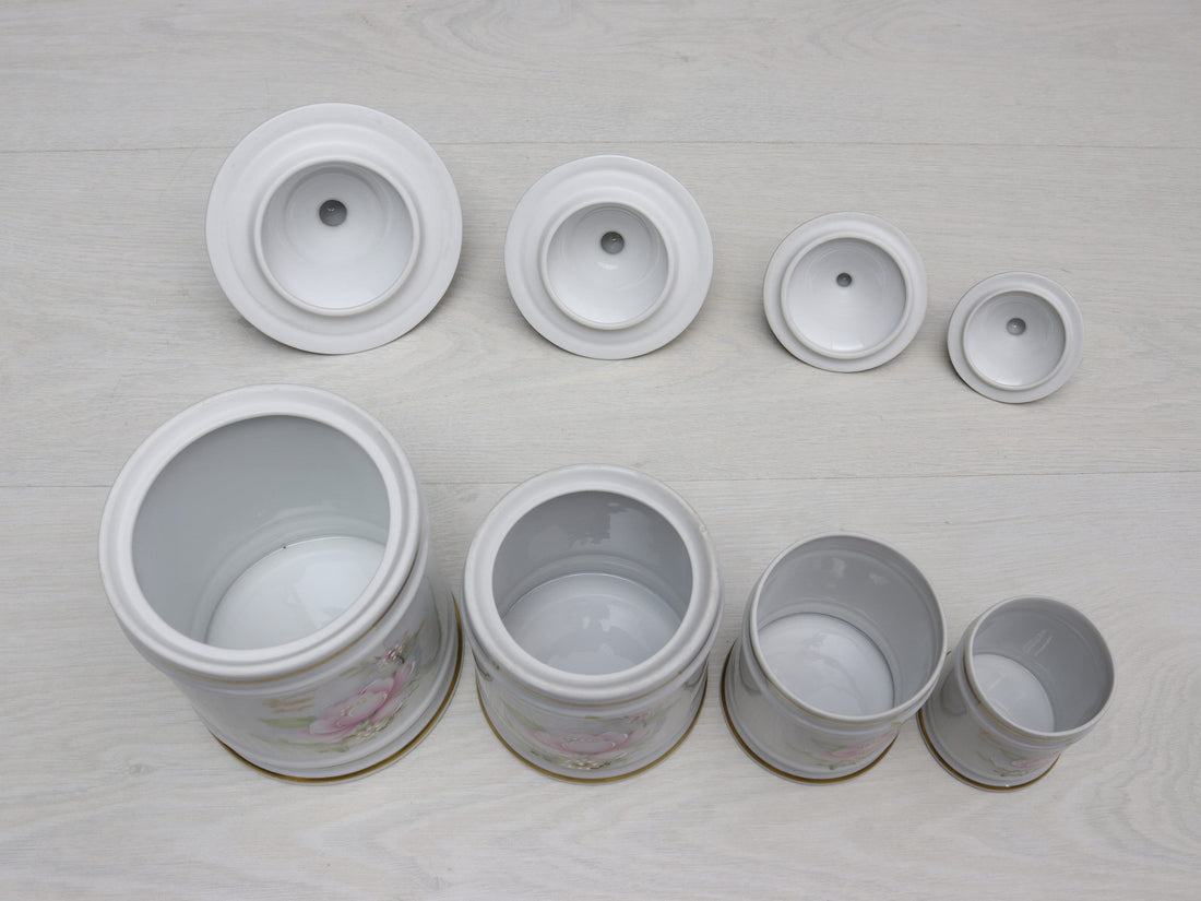 French Decor Limoges Kitchen Canister Set | Unique Gift Ideas for Kitchen Decor or Bathroom Decor