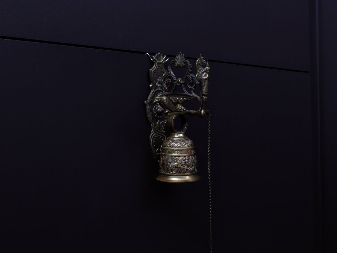 Brass Hanging Bell-Farmhouse Decor | Brass Wall Mounted Bell | Vintage Home Decor