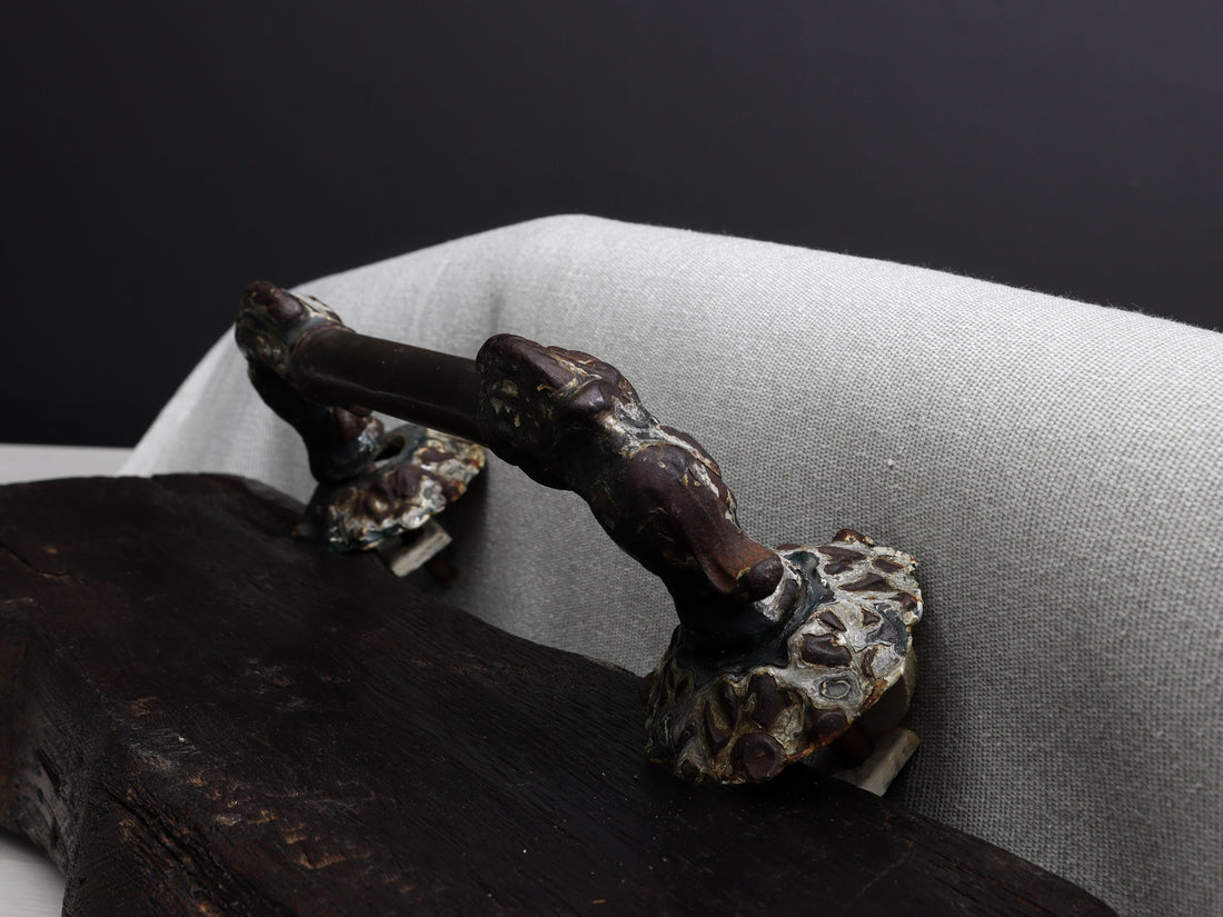 Antique Door Pull | French Country Style-Rustic Door Hardware