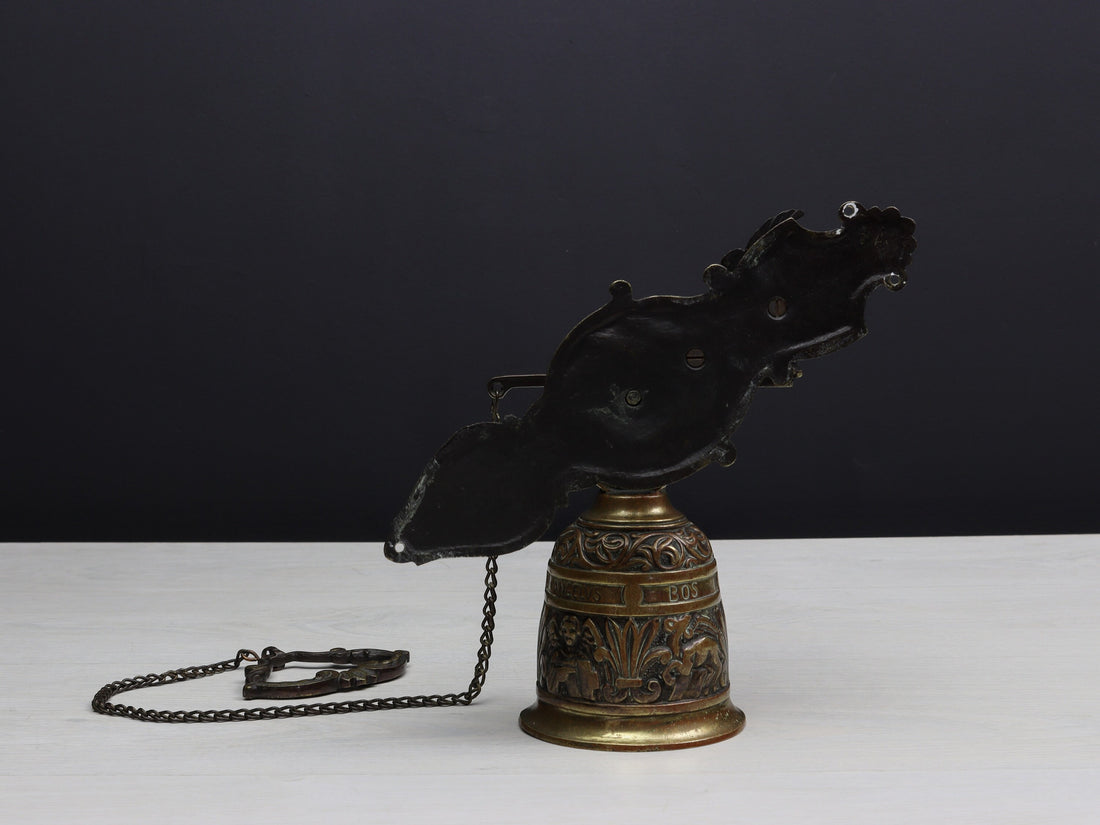 Brass Hanging Bell-Farmhouse Decor | Brass Wall Mounted Bell | Vintage Home Decor