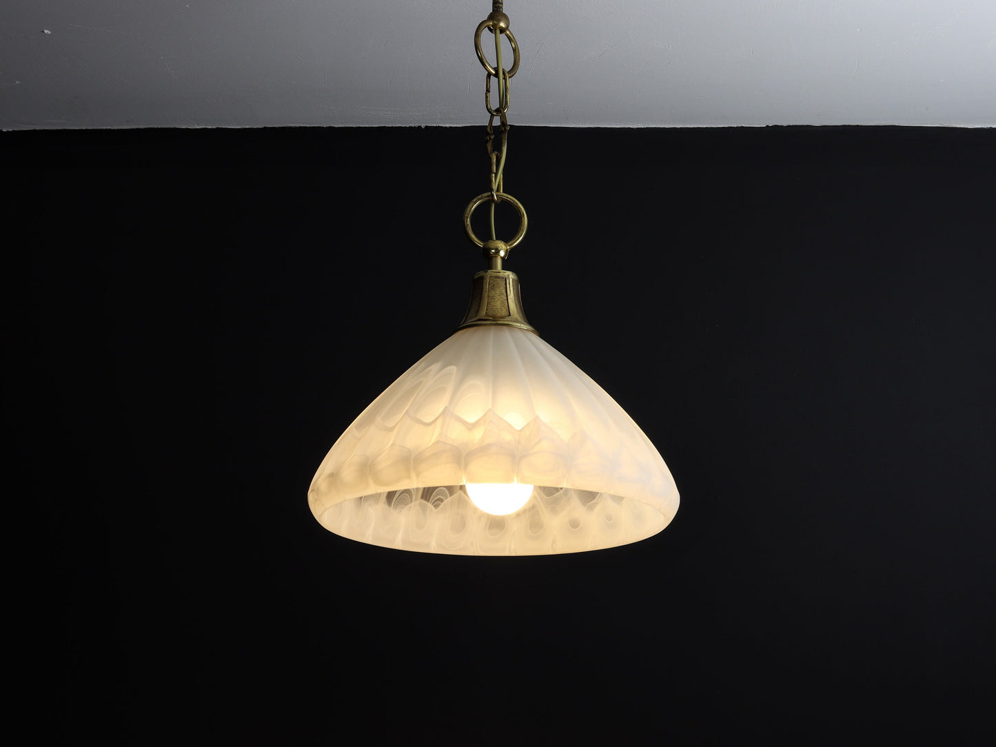 Brass Pendant Hanging Light | Entryway Lighting Fixture | Vintage Home Decor