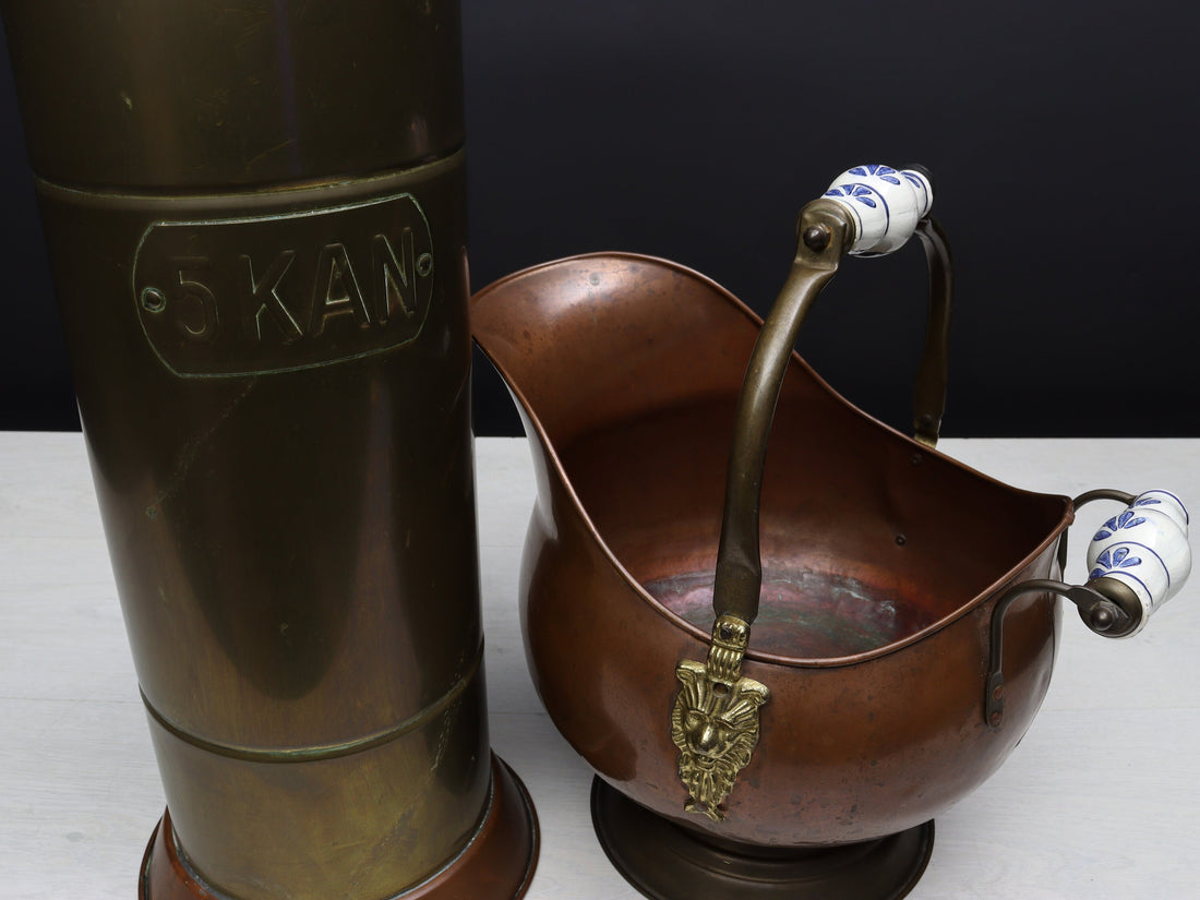 Unique plant holder and Umbrella Holder | Copper Kettles Vintage Home Decor | Unique Gift Ideas